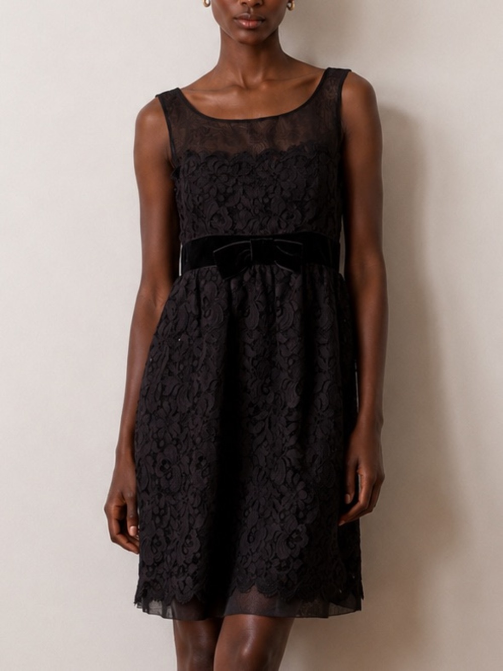NWT Anna Sui Archival Black Lace dress size 2, 4